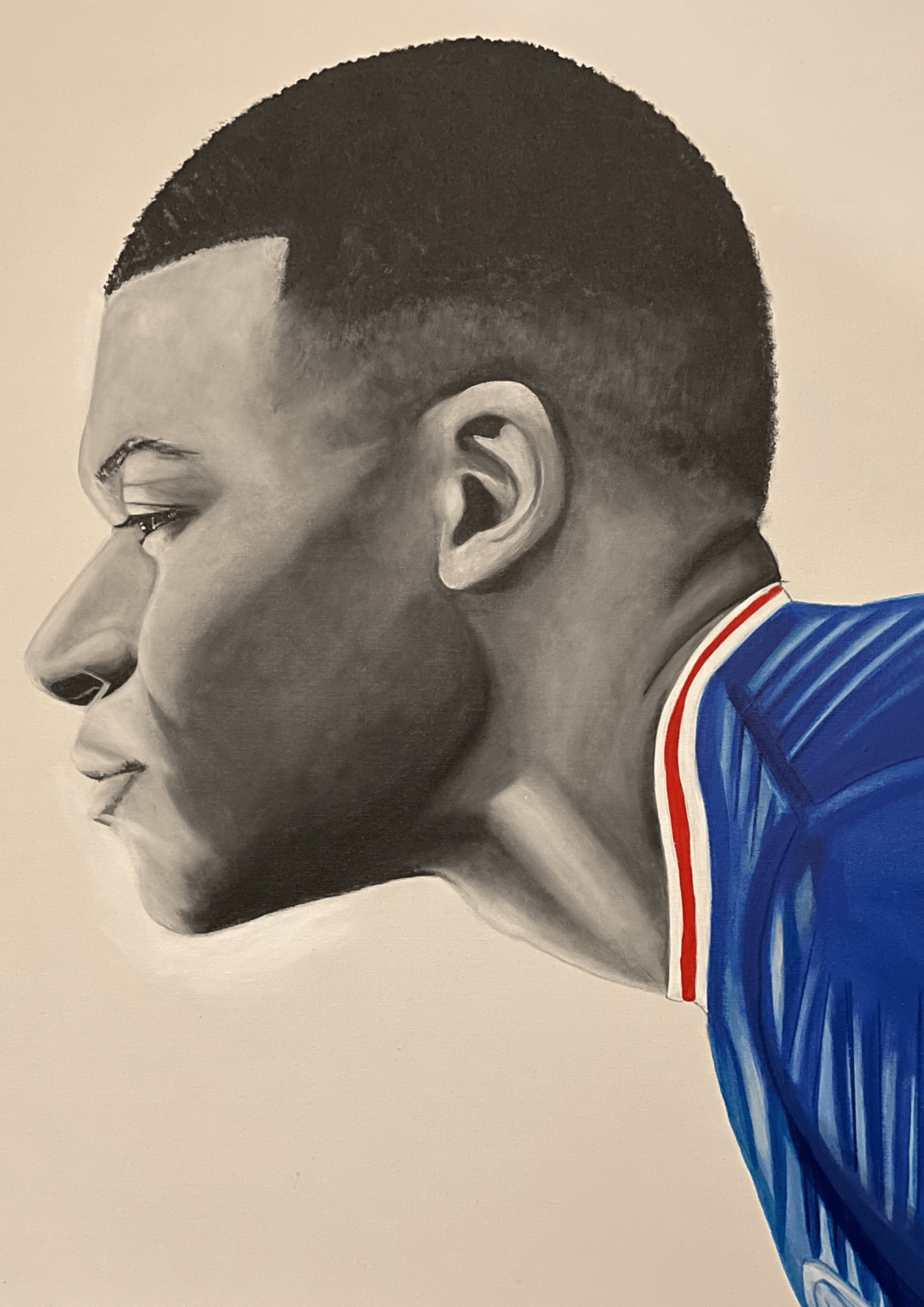 Tableau - Portrait - Killian Mbappe