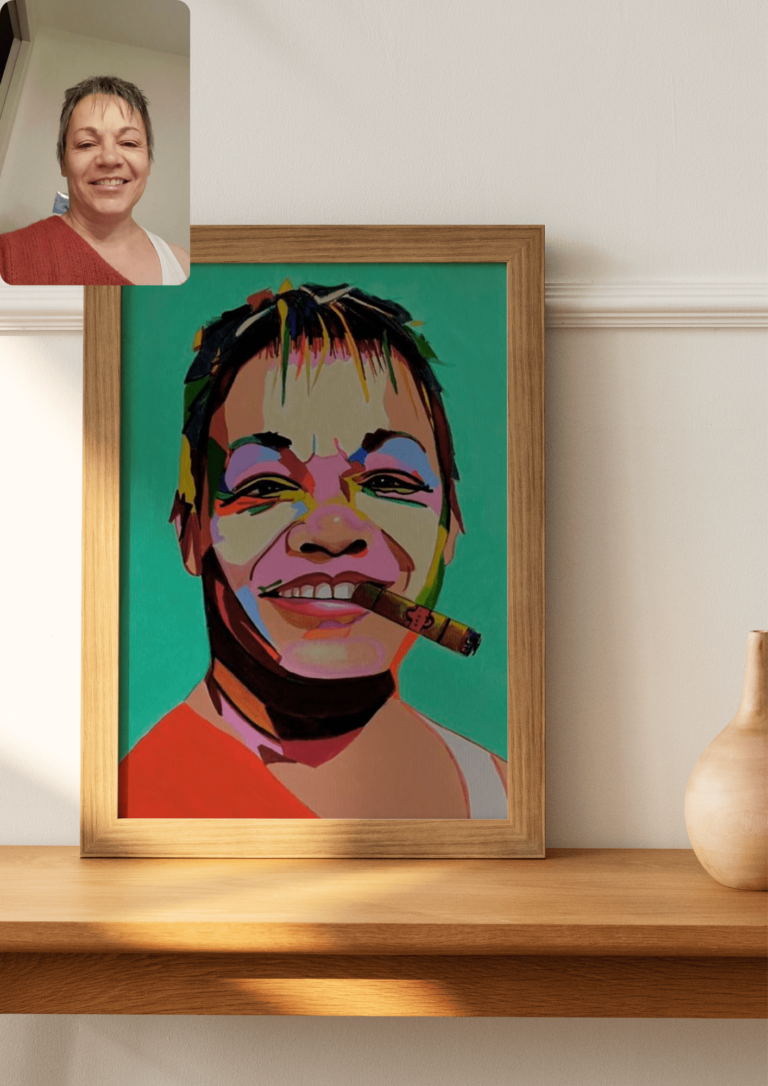 Tableau - Portrait pop art