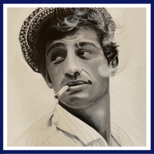 Portrait-Noir&Blanc-Jean-Paul Belmondo