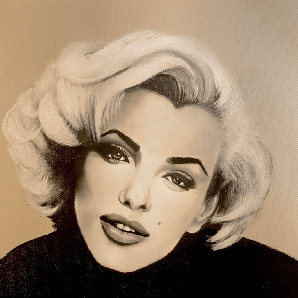 Portrait-Noir et Blanc-Marilyn Monroe