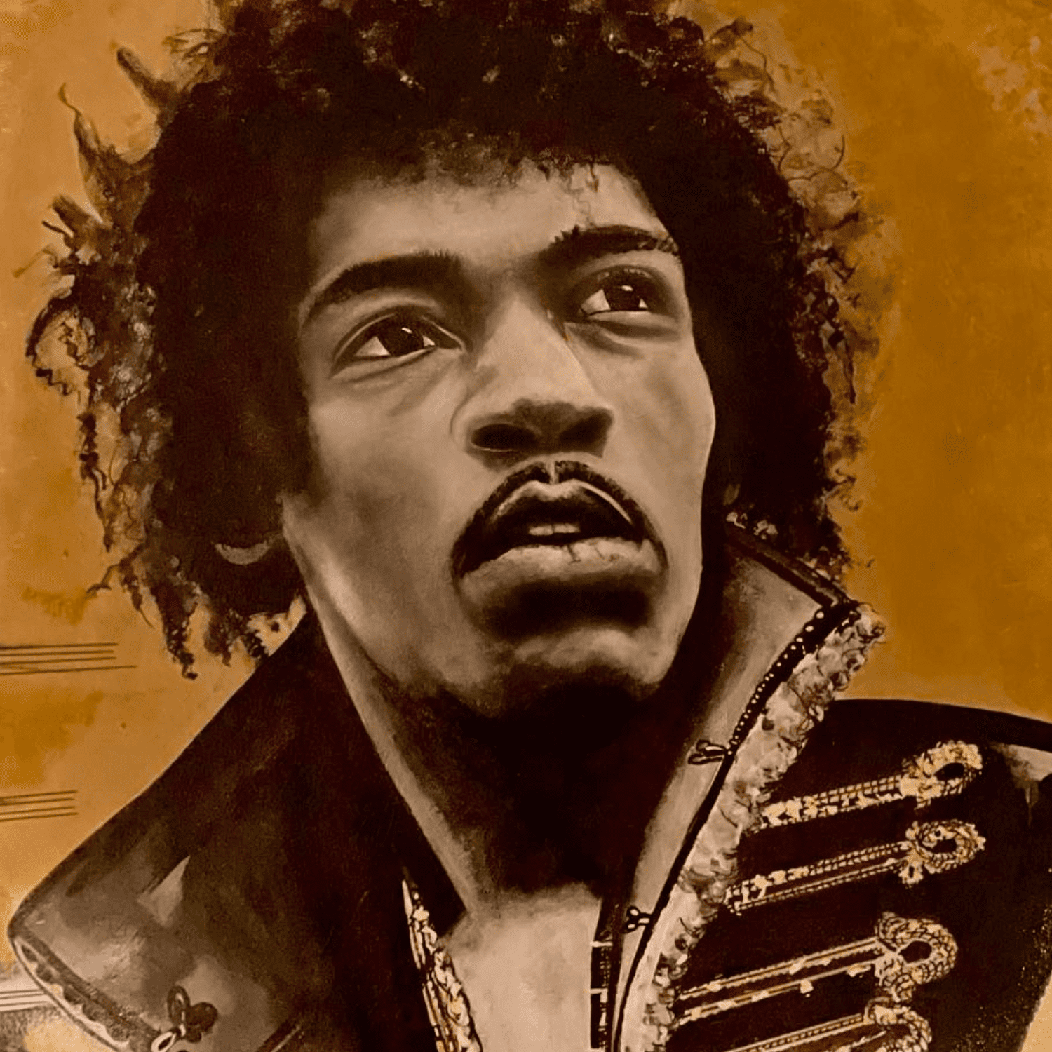 Tableau - Portrait - Jimi Hendrix